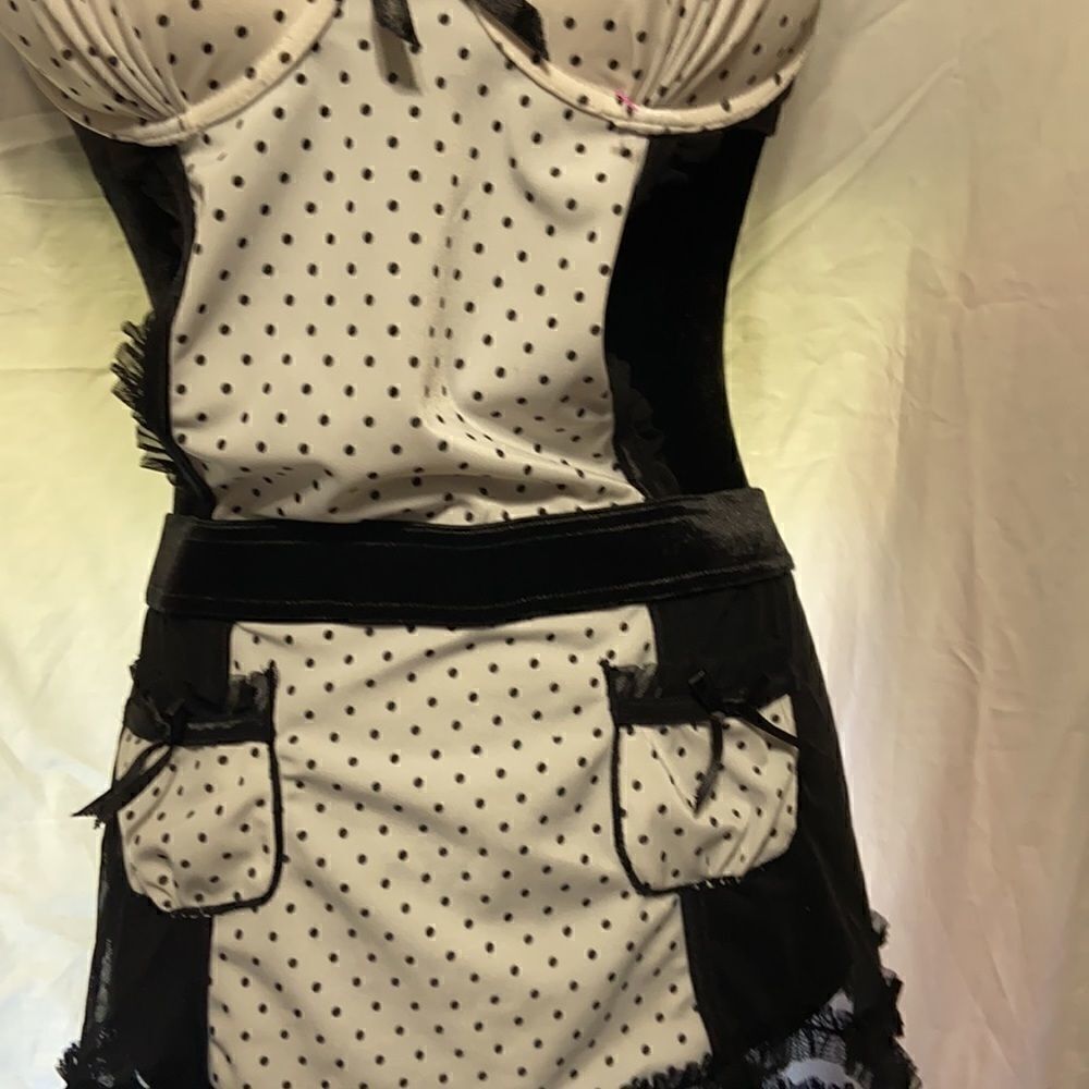 NWOT Black And white Nighttime intimates size 6‎ - Picture 3 of 9